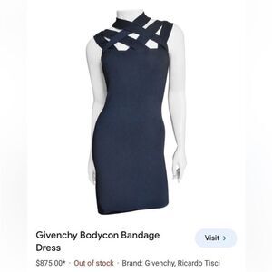 Givenchy black Bodycon Bandage Dress, S